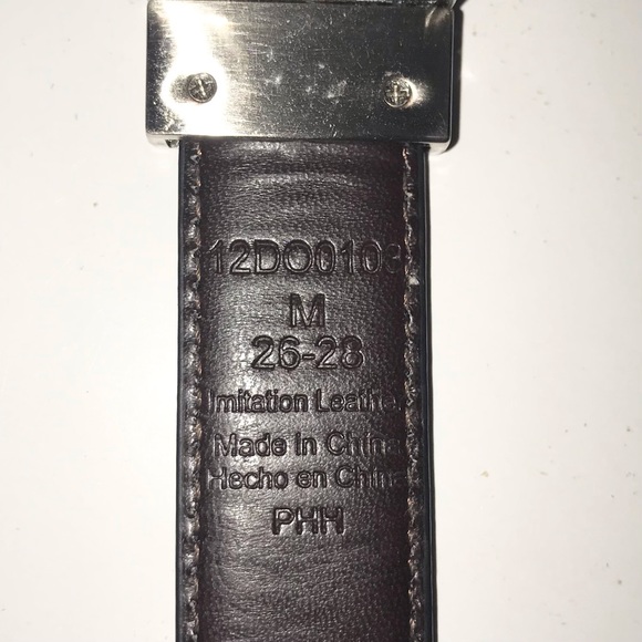 Dockers boys reversible belt, black/brown, silver tone buckle that twists - Picture 7 of 8